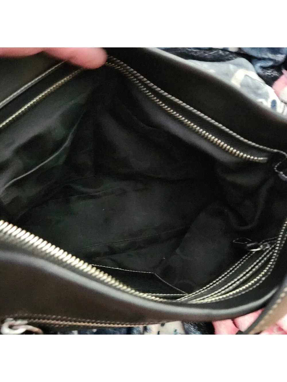 Coach Legacy East West Hobo 1417 Black Glove Tanned Leather Shoulder Bag Tassel